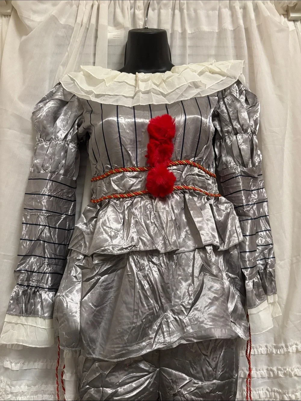 Besser Bay original goods pennywise silver Clown Kids Costume